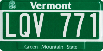 VT license plate LQV771