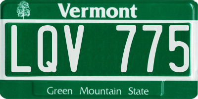 VT license plate LQV775