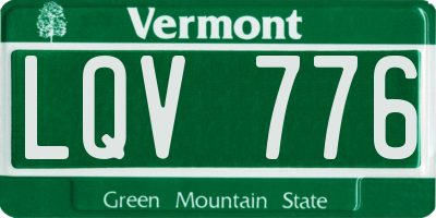 VT license plate LQV776