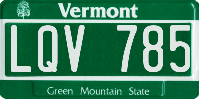 VT license plate LQV785