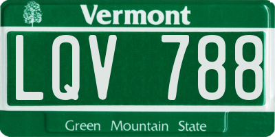 VT license plate LQV788