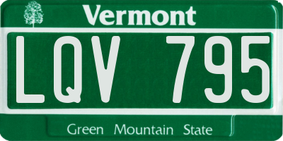 VT license plate LQV795