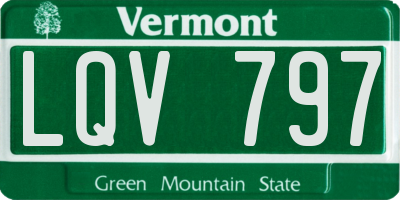 VT license plate LQV797