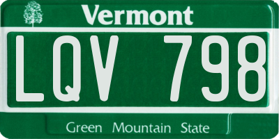 VT license plate LQV798