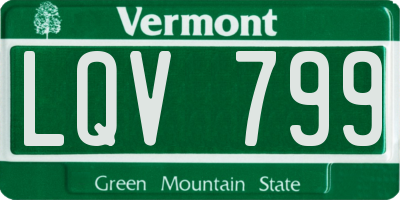 VT license plate LQV799