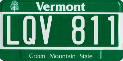VT license plate LQV811