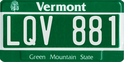 VT license plate LQV881