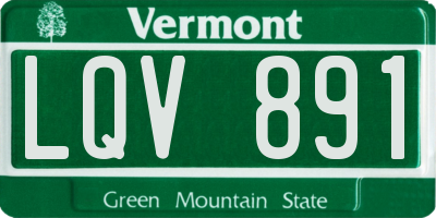 VT license plate LQV891