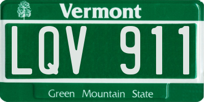 VT license plate LQV911