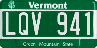 VT license plate LQV941