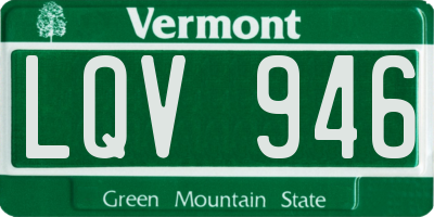 VT license plate LQV946