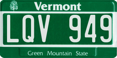 VT license plate LQV949
