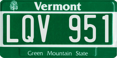 VT license plate LQV951