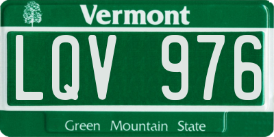 VT license plate LQV976