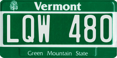 VT license plate LQW480
