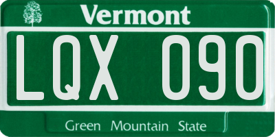 VT license plate LQX090