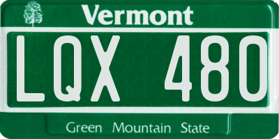 VT license plate LQX480