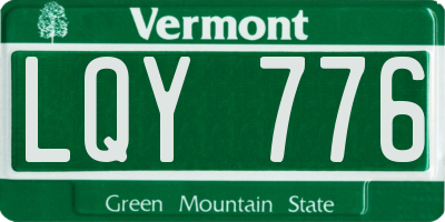 VT license plate LQY776