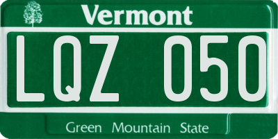 VT license plate LQZ050