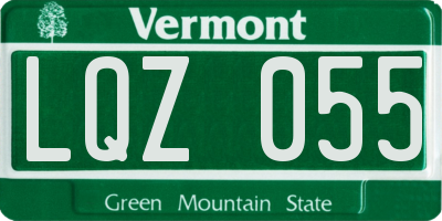 VT license plate LQZ055