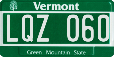 VT license plate LQZ060