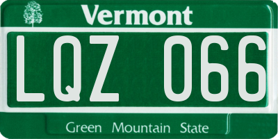 VT license plate LQZ066