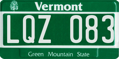 VT license plate LQZ083