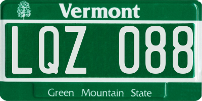 VT license plate LQZ088