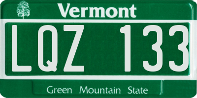 VT license plate LQZ133