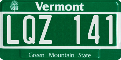 VT license plate LQZ141