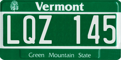 VT license plate LQZ145