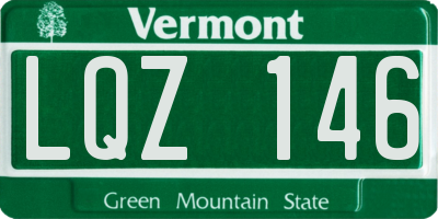 VT license plate LQZ146