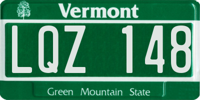 VT license plate LQZ148