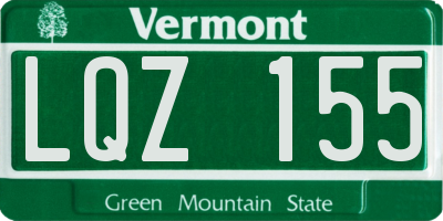VT license plate LQZ155
