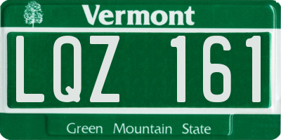 VT license plate LQZ161