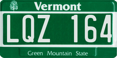 VT license plate LQZ164