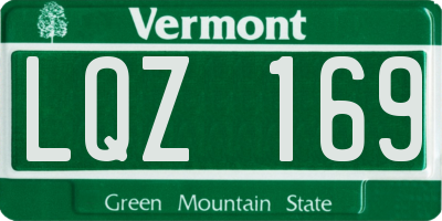 VT license plate LQZ169