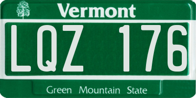 VT license plate LQZ176