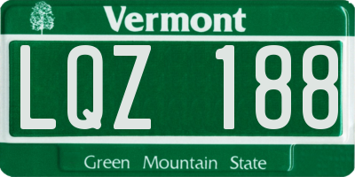 VT license plate LQZ188