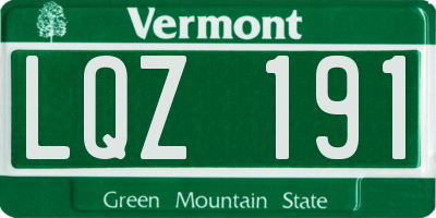 VT license plate LQZ191