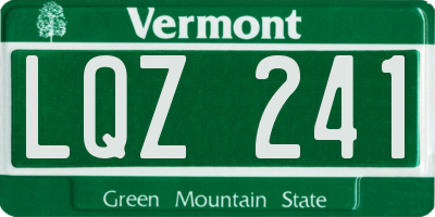VT license plate LQZ241