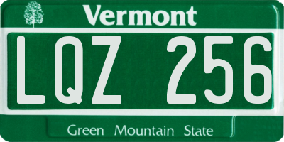 VT license plate LQZ256