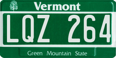 VT license plate LQZ264