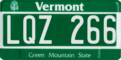 VT license plate LQZ266