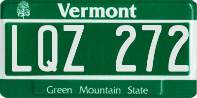 VT license plate LQZ272