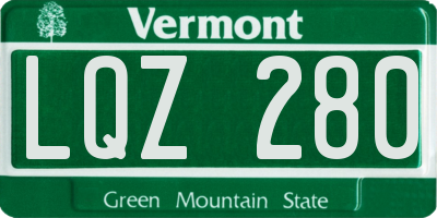 VT license plate LQZ280