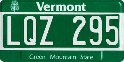VT license plate LQZ295