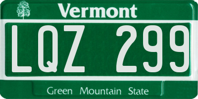 VT license plate LQZ299