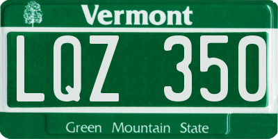 VT license plate LQZ350