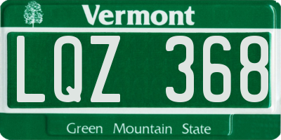 VT license plate LQZ368